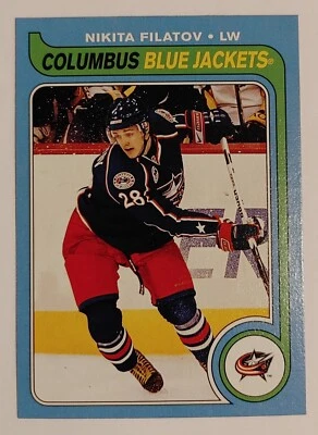 NIKITA FILATOV 2008-09 O-PEE-CHEE RETRO ROOKIE #757 BLUE JACKETS NM-MT  A2 - Image 1 of 2