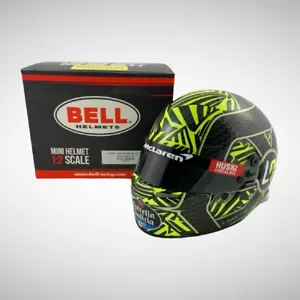 Mini casco Lando Norris 2020 Barcelona Test edizione limitata 1:2 in scatola - Foto 1 di 10