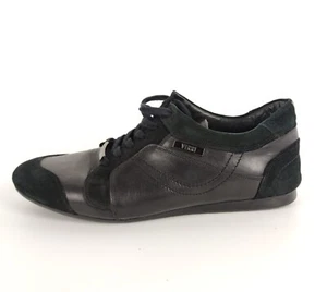 GLASSES 0838 40 LEATHER SPORTS DANCE SNEAKERS LOW SHOES - Picture 1 of 12