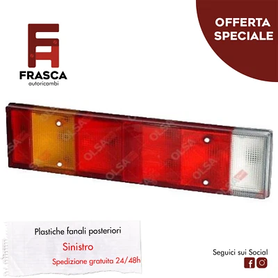 FANALE SINISTRO PLASTICA POSTERIORE STOP IVECO TRAKKER STRALIS MAN 7 FUNZIONI - Immagine 1 di 2