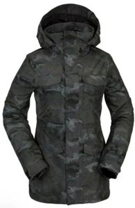 Volcom Leda Covert Green Camo 2022 Snowboard Jacket Size Small Womens BRAND NEW - Picture 1 of 8