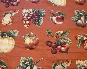 3 Yards JAY YANG Upholstery Fabric Harvest Fruit - Picture 1 of 6