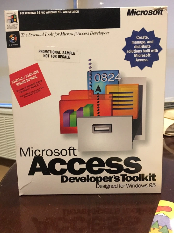 Authentic Microsoft Access Windows. Version 7.0 DBMS Developers Toolkit. NFR. - Image 1 of 3