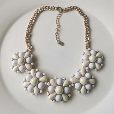 Collar Floral Resina Zara 16" Regalo Moda Mujeres Fiesta Vacaciones Joyería Foto 1 de 3