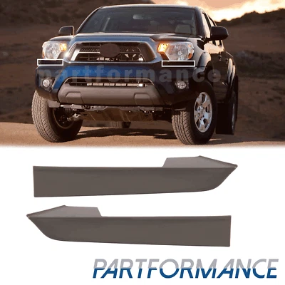 Set For Toyota Tacoma 2012-2015 Front Grille Headlight Filler Molding Trim Panel Foto 1 de 4