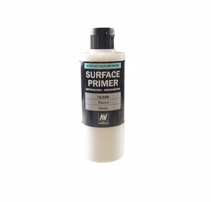 VALLEJO AIRBRUSH PAINT - MODEL AIR - SURFACE PRIMER WHITE 200ML - 74.600 - Picture 1 of 1