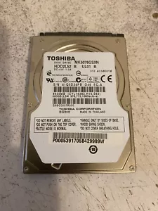 Toshiba 500GB 2.5" 5400 RPM 9mm SATA Laptop Hard Drive MK5076GSXN Quick Ship - Picture 1 of 2