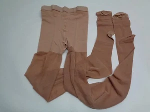 Compression Pantyhose Style 627 Size Tall Beige Sheer New Garments - Picture 1 of 8