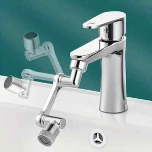 "Drehbarer Messing-Wasserhahnaufsatz – 1440° Verlängerung & Perlator" - Bild 1 von 12