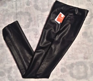 Nuevo Pantalón Leggings SPANX® Talla Mediana ALTO Cuero Vegano Frontal Abertura 20526T Negro - Imagen 1 de 9