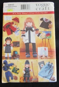 Vogue Craft Pattern 9442 for 18" Dolls Outfits Jumper Dress Linda Carr UNCUT - Picture 1 of 4