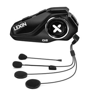 6Riders 2000m LEXIN G2 Motorcycle Headset Bluetooth Helmet Intercom FM Speaker - Picture 1 of 12