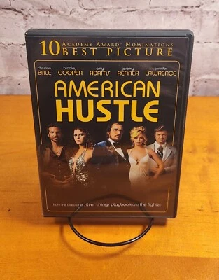 American Hustle - Christian Bale - 2014 DVD Crime Drama (VG Condition) Region 1 - Image 1 of 4