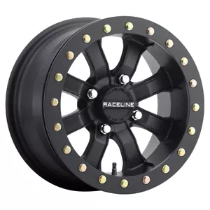 RACELINE A71B Mamba Beadlock Rim 14X7 4X156 Offset 4+3 Black (Quantity of 1) - Picture 1 of 2