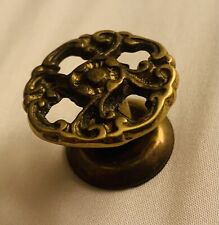 antique hardware French Provincial Flower brass drawer pull Cabinet knob
