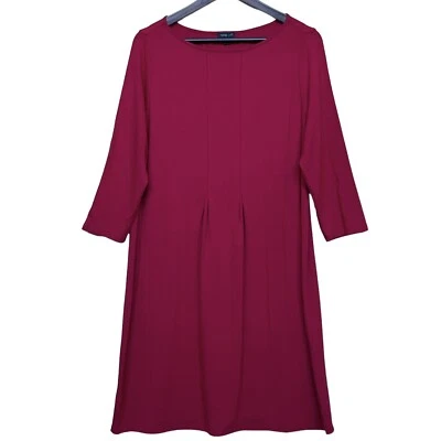 J.Jill Wearever Collection Women's Dress Size M True Red 3/4 Sleeve Soft Rayon - Image 1 of 4