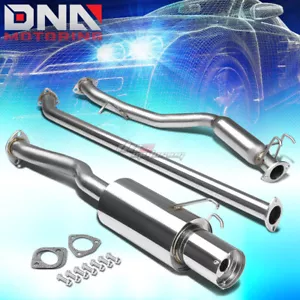 4"MUFFLER TIP STAINLESS STEEL EXHAUST CATBACK SYSTEM FOR 06-11 CIVIC EX/LX/DX FG - Foto 1 di 4