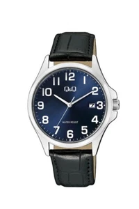 OROLOGIO DA UOMO Q&Q SOLOTEMPO CINTURINO IN ECOPELLE - Foto 1 di 1