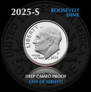 NUOVO! 2025-S PROOF Roosevelt Dime 🪙/ Qualità Splendida / ULTIMA SERIE⬅︎ WOW!🔥 - Foto 1 di 4