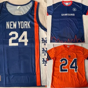 JUEGO DE 3 CAMISETAS DE LOS METS DE LA NY SGA FÚTBOL BALONCESTO FÚTBOL LRG 2024 BÉISBOL CITI KNICK - Imagen 1 de 17