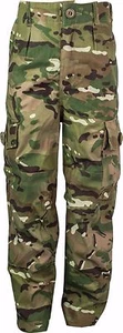 Kids Polycotton MTP HC Army Soldier Style Camo Camouflage Combat Play Trousers - Picture 1 of 3