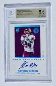 2020 Panini Encased Rookie Endorse Sapphire Antonio Gibson Auto 27/50 BGS 9.5/10 - Picture 1 of 2
