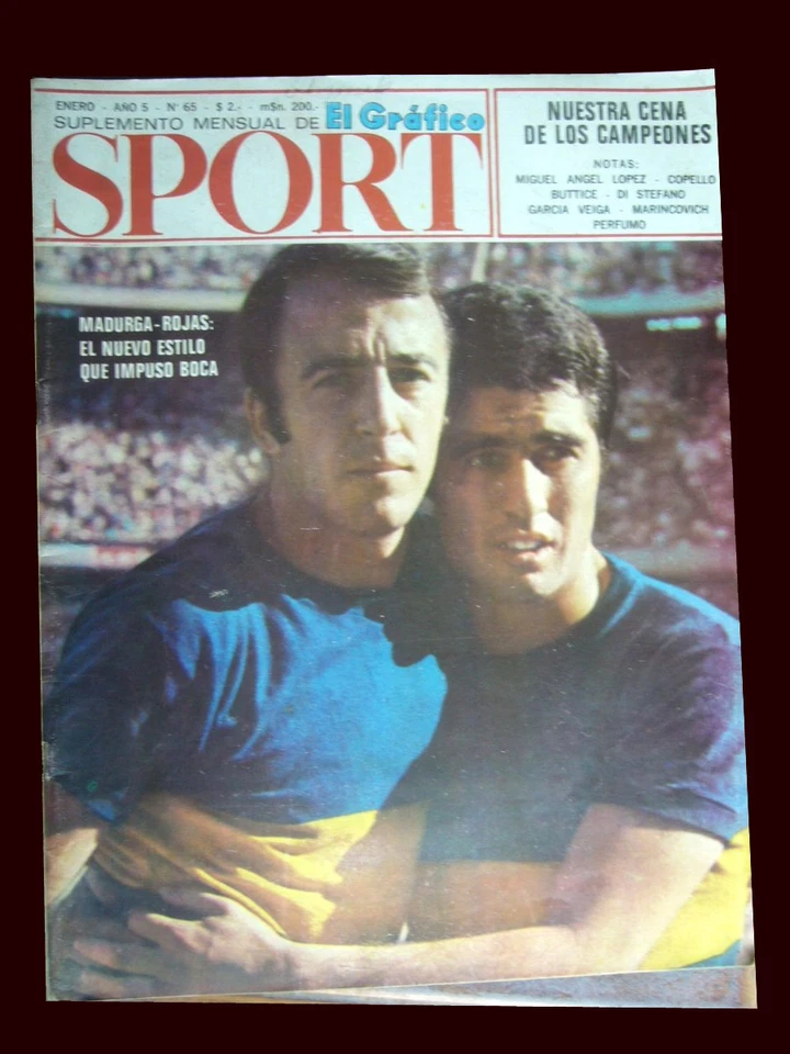 BOCA JUNIORS CHAMPION 1969 - Original El Grafico Magazine Argentina - Image 1 of 2