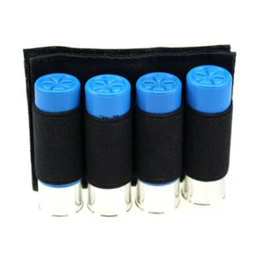 Tactical Hunting 4 Round Shotgun Shell 12G Ammo Carrier Holder Hook Loop - Picture 1 of 9