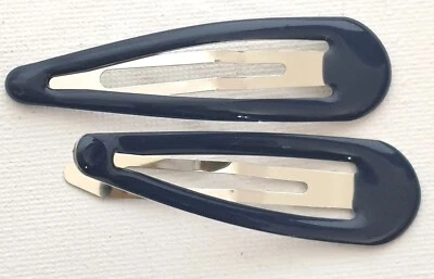 MOLLY AND ROSE NEU Back to School marineblau 2er-Pack 7 cm Schläfer Haarspangen Mode