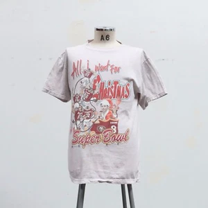 Vintage San Francisco 49ers All I Want For Christmas Superbowl Shirt Big Head - Bild 1 von 12