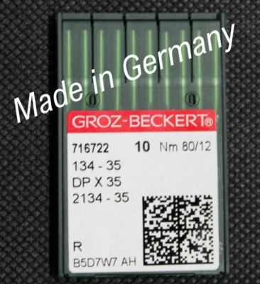 Groz Beckert Nähmaschinennadel Rundkolben Nadelsystem 134-35 R Nadelstärke 80/12 - Bild 1 von 4
