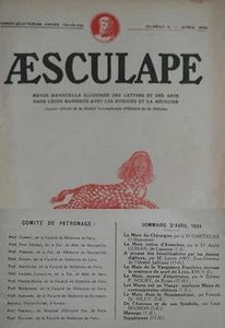 Aesculape n°4- 1934 : L'Art et la Médecine (Voir Sommaire Photo) - Picture 1 of 3