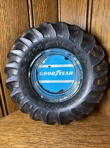Vtg 60s Goodyear Tire Glass Ashtray Power Torque Rear Tractor Wingfoot Logo - Picture 1 of 10