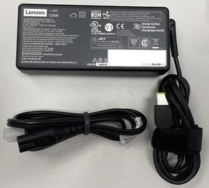 Lenovo 135W AC Adapter Charger - Yellow Square Tip - Genuine OEM Power Supply - Picture 1 of 4