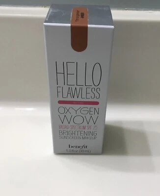 BENEFIT HELLO FLAWLESS OXYGEN WOW SPF25 BRIGHTENING MAKEUP 1 OZ Amber - Изображение 1 из 4