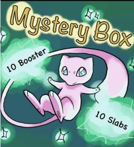 Pokemon Mew BOX Inhalt: 10 Boosterpacks und 10xGradings - Bild 1 von 1