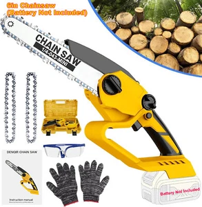 Cordless Chainsaw for DeWALT 20V Max Battery 6-Inch Hand-held Mini Pruning Saw - Picture 1 of 9