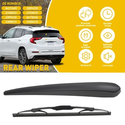 Rear Windshield Wiper Arm & Blade for 2018-2020 GMC Terrain Chevrolet Equinox - Image 1 of 4