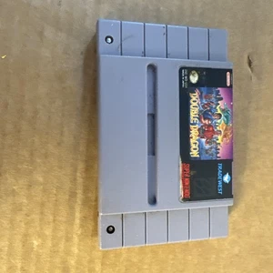 SUPER DOUBLE DRAGON (Super Nintendo, 1992) SNES Authentic Game TESTED and WORKS - Picture 1 of 3