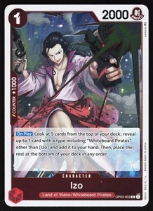 Izo OP03-003 One Piece TCG Foil R NM - Imagen 1 de 2