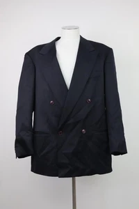 GIORGIO ARMANI BLAZER GIACCA UOMO 52 M WOOL JACKET MAN ITALY VINTAGE DOPPIOPETTO - Imagen 1 de 12