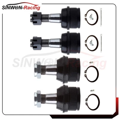 4x Front Upper & Lower Ball Joints Kit For 1990-1996 Ford F-150 F-250 4WD - Image 1 of 4