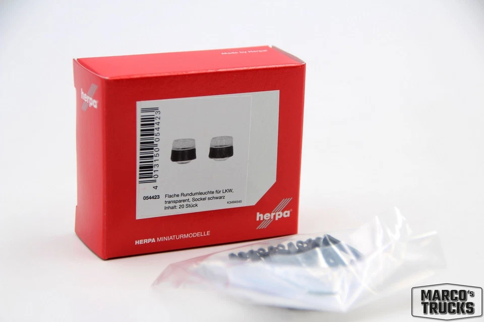 Herpa Accessories Signallichter flach, transparent (20 Stück) No. 54423 1:87 /HN - Image 1 of 1