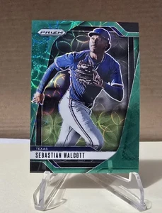 2025 Panini Prizm SEBASTIAN WALCOTT *GREEN SCOPE PRIZM* /75 Rangers #114 - Picture 1 of 2