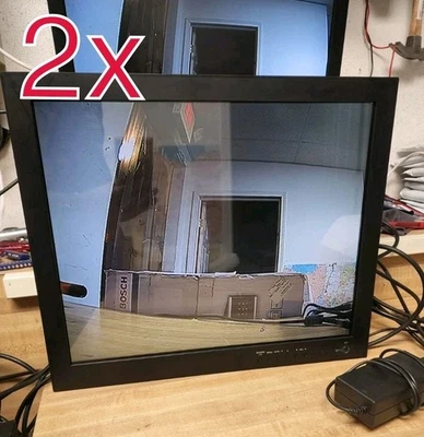 2x 19 Inch CCTV Monitor Security VGA HDMI AV BNC IN OUT 4:3 DVR PC Analog Camera - Image 1 of 4