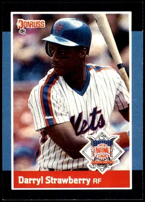 Darryl Strawberry 1988 Donruss 全明星 #34 大都会队 美国职棒大联盟 阅读 免运费 — 第 1/2 张图片