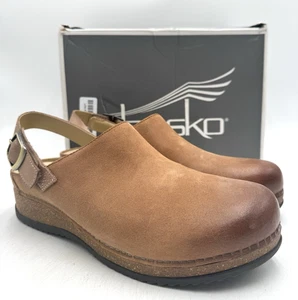 Zueco Dansko MERRIN GAMUZA BRUÑIDA Para Mujer NUEVO Bronceado Talla UE 41 - Imagen 1 de 11