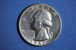 ESTATE FIND 1942 - Washington Quarter #K56493 - Picture 1 of 2