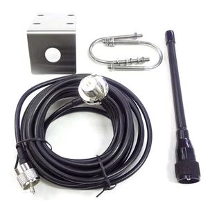 Antena morska VHF 156-163MHZ gumowa antena masztowa z kablem 5M RG-58 do8892 - Zdjęcie 1 z 6