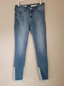 Pilcro and the Letterpress Script Women's Jeans Sz 26 Skinny Raw Hem Colorblock - Picture 1 of 11